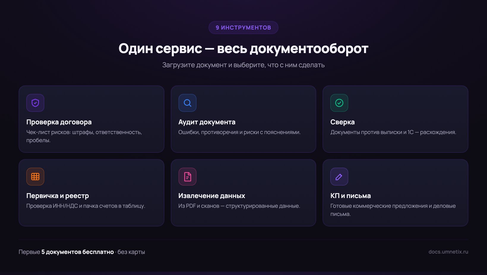 Экосистема Умнетикс — инструменты обработки документов